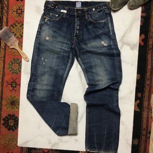 Vintage Straight Leg Distressed PRPS Jeans